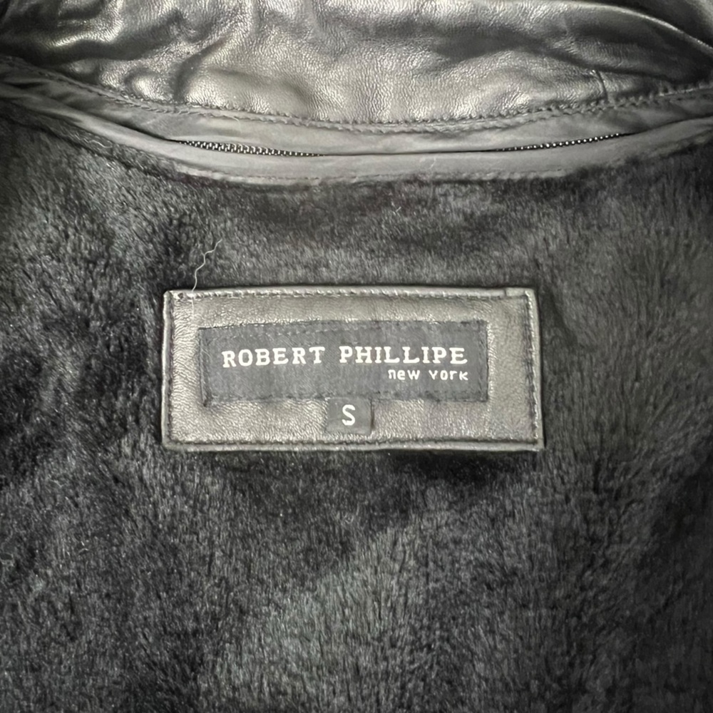 Robert Phillipe New York Black Leather Jackets - Size Small - Picture 10 of 14